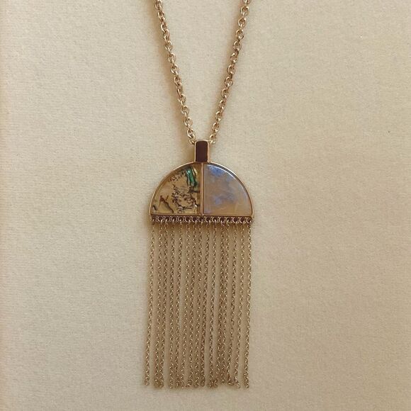 Sugarfix by Baublebar | pendant Fringe Necklace | 36” Adjustable - Picture 1 of 4